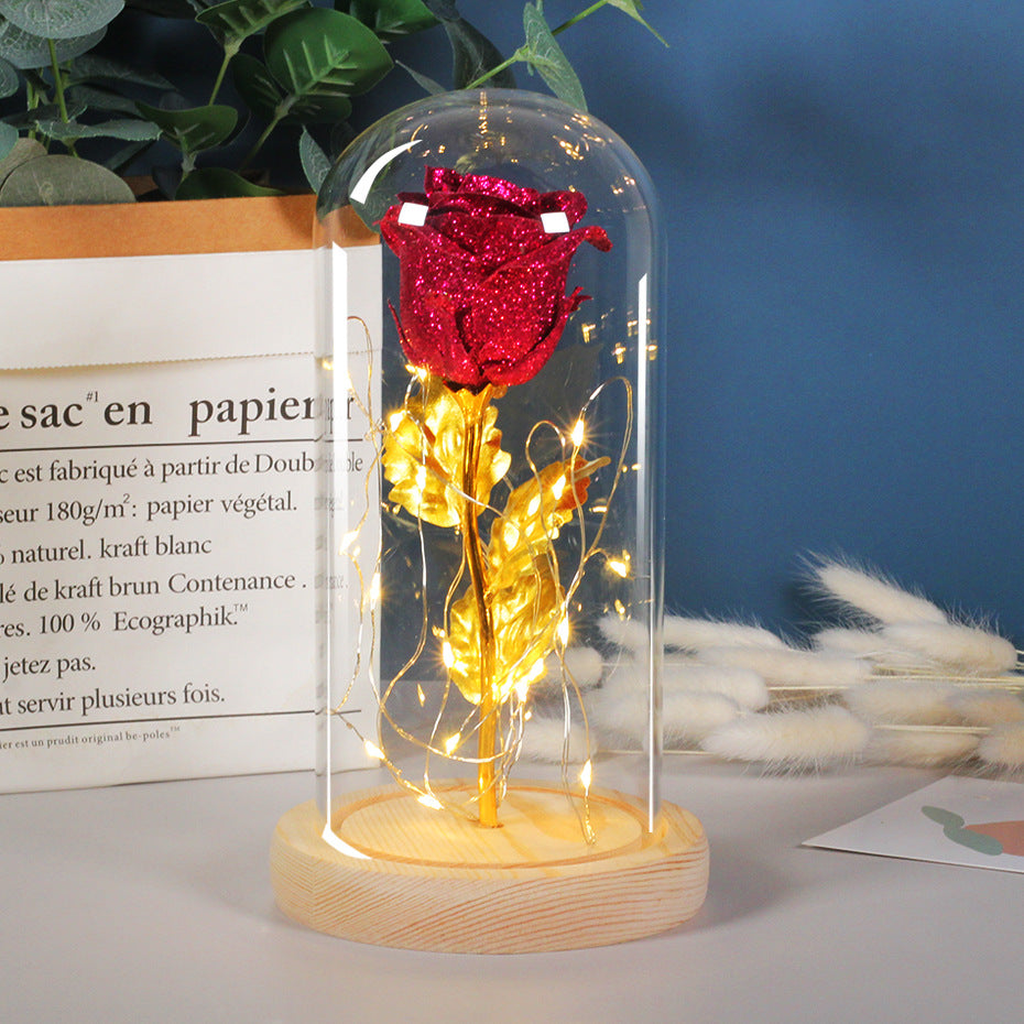 LED Eternal Rose in Glass Dome – A Timeless Valentine’s Gift