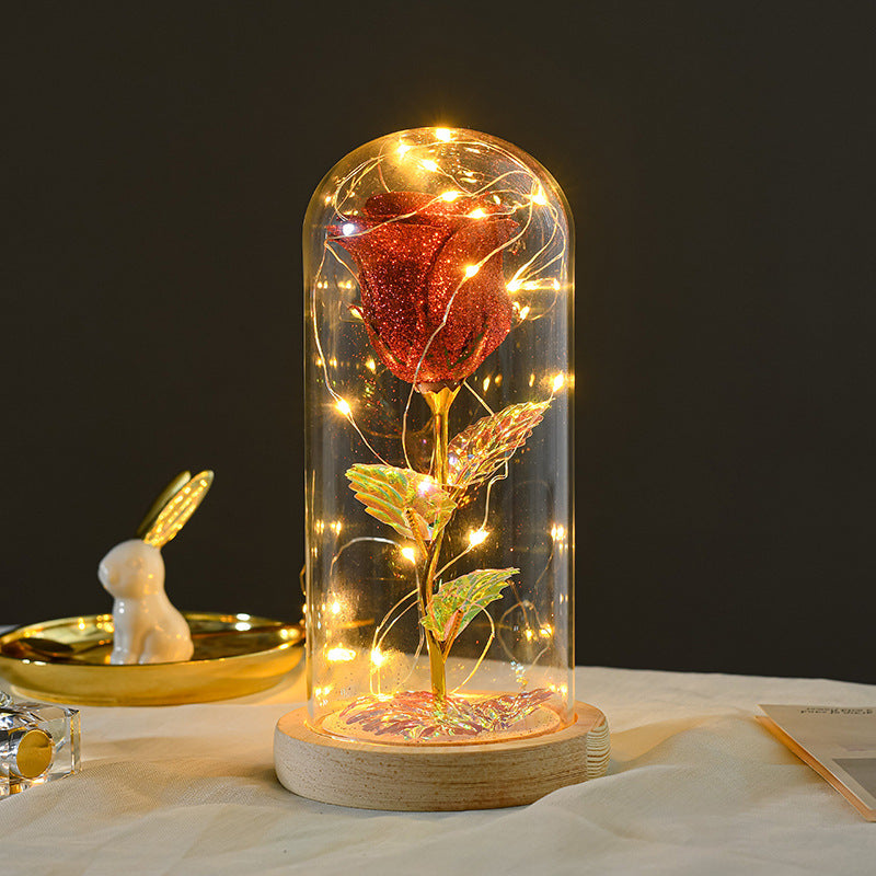 LED Eternal Rose in Glass Dome – A Timeless Valentine’s Gift